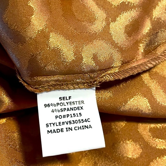 Vine & Love Copper‎ Leopard Maxi Shirt Size Small - Picture 5 of 6